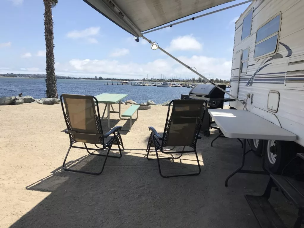 waterfront camping on mission bay