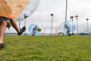 play bubble soccer at campland