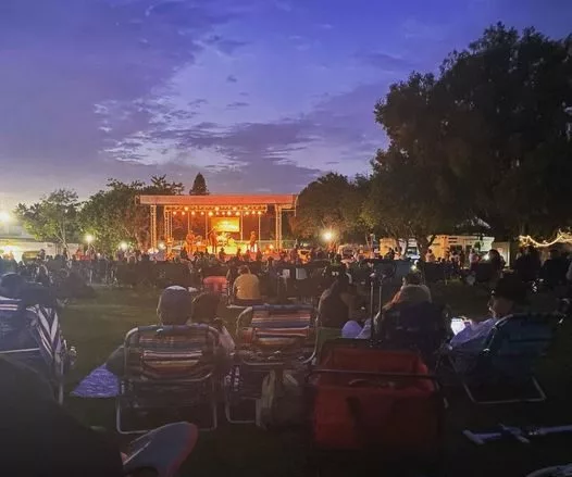 stage with live music