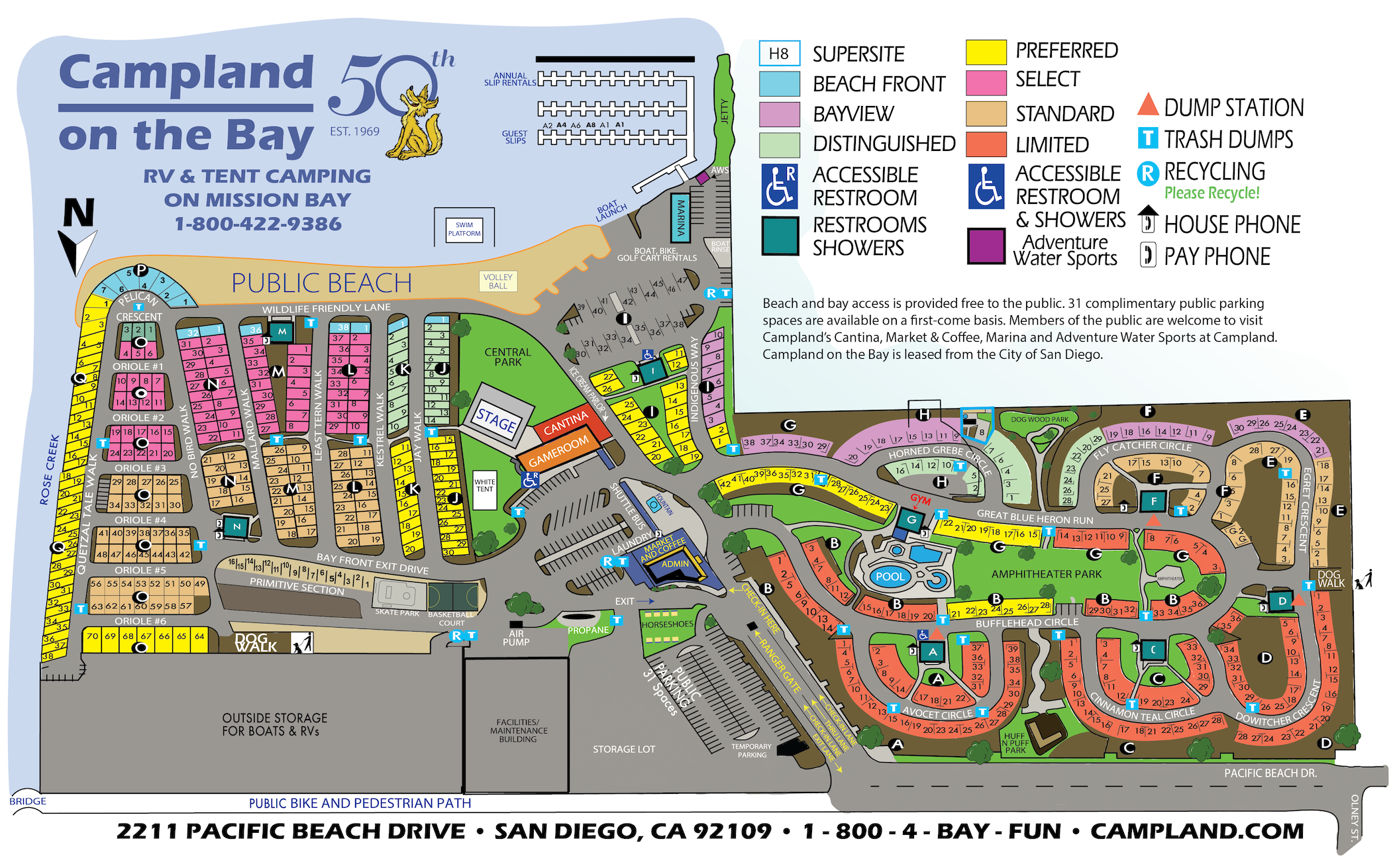 Campland Resort Map