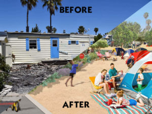 De Anza Cove before & after clean up