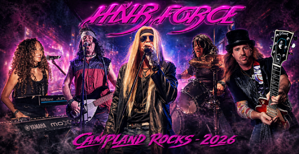 Photo of the Hair Force band members